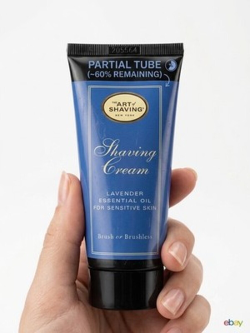 The Art of Shaving Lavender Shaving Cream Tube Sensitive Skin Brush Brushless